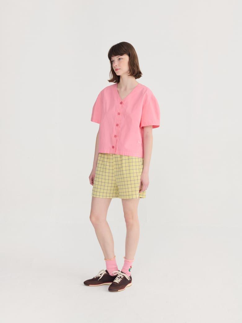 Bobo Choses Paper Touch Cropped Blouse Bluse Damen rosa